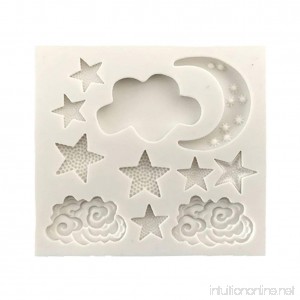 DIY 3D Cake Decorating Mold Stars Clouds Moon Shaped Mould for Baking Pastry Cookie Chocolate Silicone Molds Sugar Craft Cake Decoration Tools - B07BHFHY54